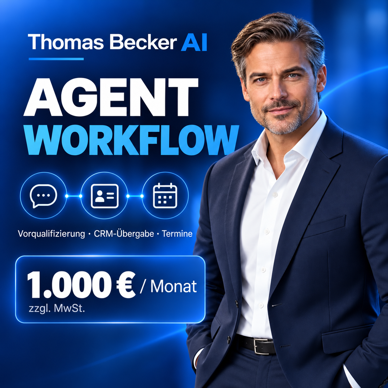 Thomas Becker AI Agent Workflow, 1000 Euro monatlich